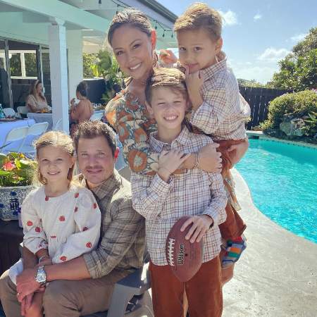 Camden John Lachey with his family.